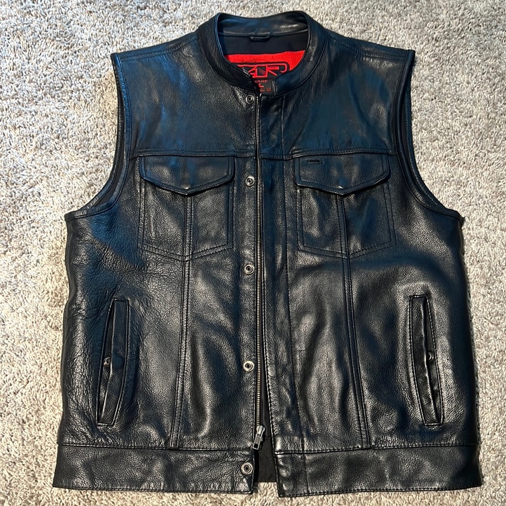 Black Leather Vest